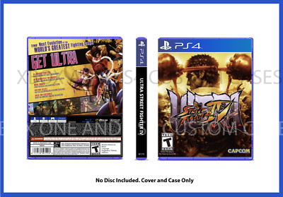 CUSTOM REPLACEMENT CASE NO DISC Street Fighter 4 Ultra PS4 SEE DESCRIPTION
