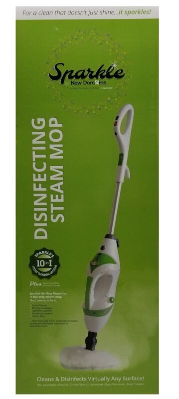 New Domaine Sparkle 10in1 Disinfecting Steam Mop Accessories Included