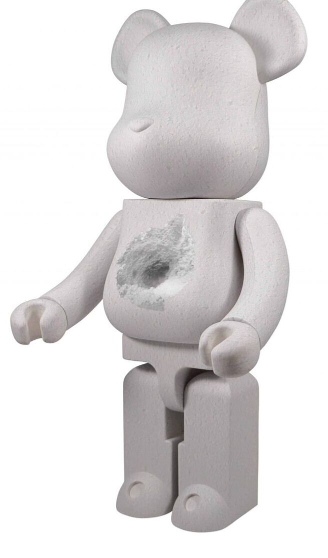 ORIGINAL Daniel Arsham 1000% Bearbrick Snarkitecture BlackRainbow Agency NOS NIB
