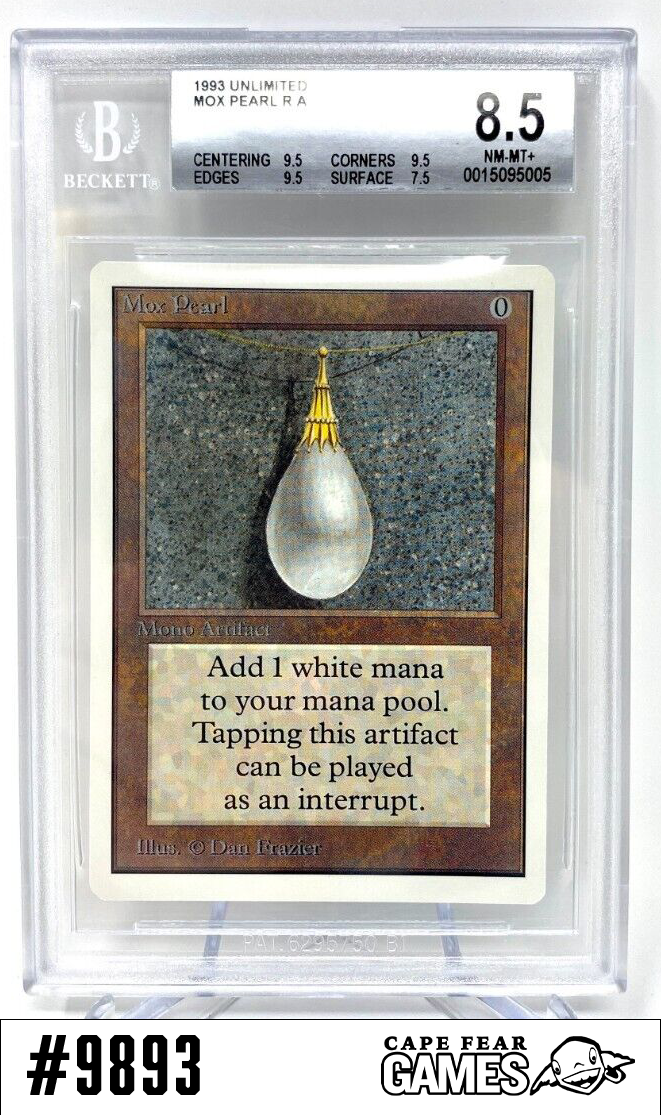 マジック・ザ・ギャザリング MTG Mox Pearl BGS鑑定済8.5 Mox Pearl Beta BGS 8.5/8/8.5/8.5 NEAR MINT - MINT+ Beauty