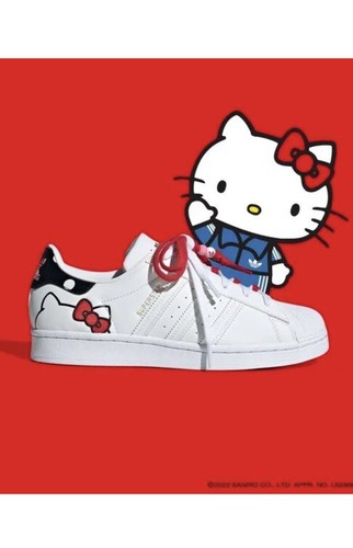 kitty Adidas x Hello Kitty Superstar Shoes White US Women Size 9.5