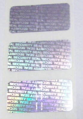 SS5-1 100 to 1000 Security Seal .5'' x 1'' Product Protection TE Hologram Stickers