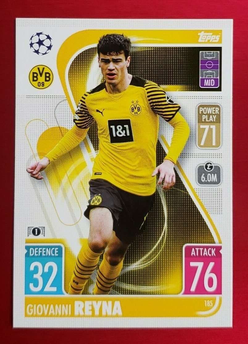 2020-21 Topps MERLIN Giovanni Reyna グリーン 2020-21 Giovanni Reyna PSA 9 Topps Merlin Chrome UCL Green
