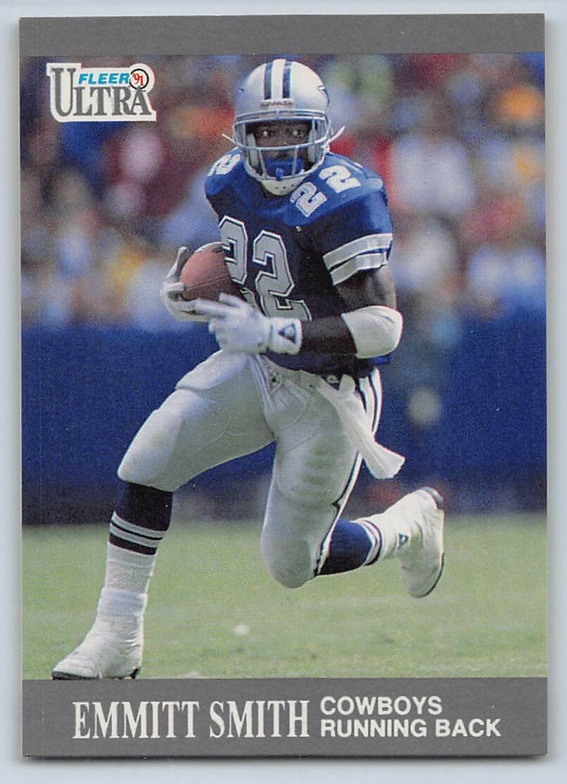 1991 EMMITT SMITH - Fleer Ultra Football Card # 165 - DALLAS