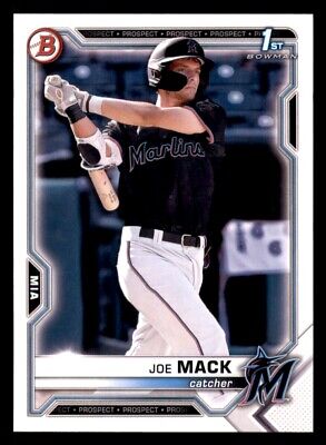 2021 Bowman Draft Joe Mack Rookie RC #BD-159 Baseball Card. rookie card picture