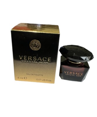 Versace Crystal Noir by Gianni Versace EDT 0.17 Oz Mini New in Box