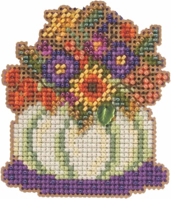 Mill Hill 2023 Autumn Harvest  Beaded Cross Stitch Kit ~ Pumpkin Bouquet ~