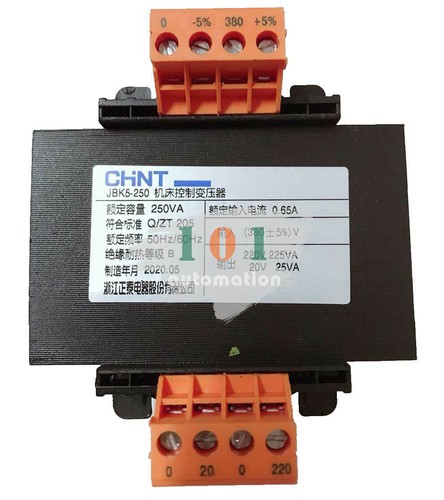 CHNT Control Transformer JBK5-250Input380V Output Voltage CHNT Control Transformer JBK5-250Input380V Output Voltage