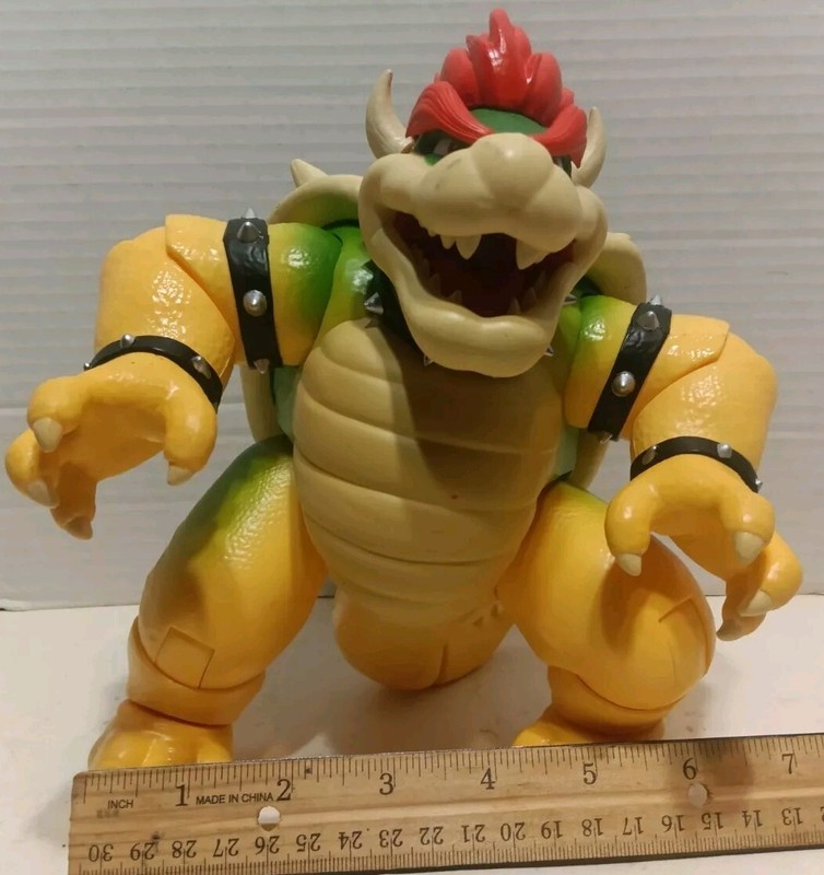 Bowser Super Mario Bros. Movie  Action Toy Fire Breathing