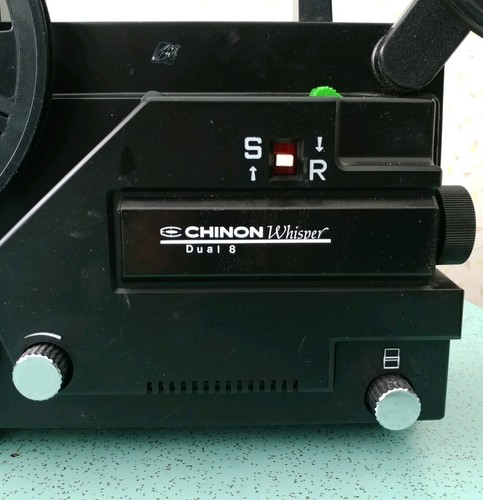 Vintage Chinon Whisper Dual 8 Projector for Parts or Repair
