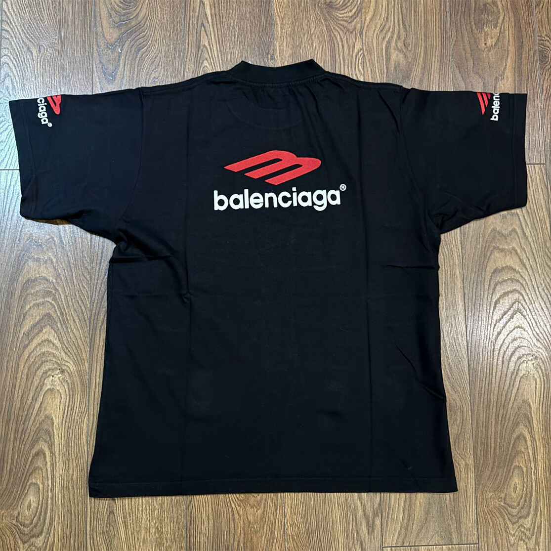 Pre-owned Balenciaga 3b Sports Icon Black Oversize T-shirt
