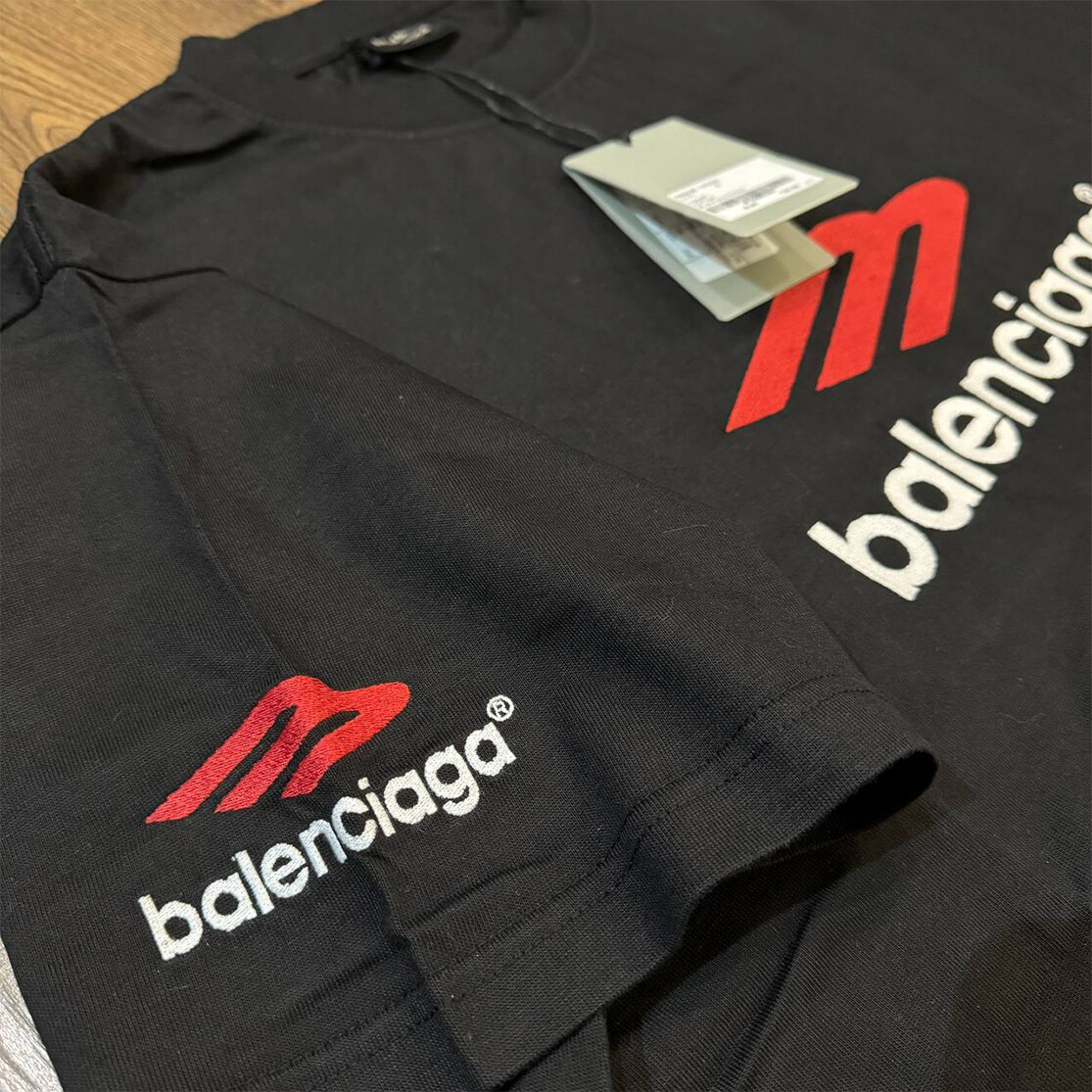 Pre-owned Balenciaga 3b Sports Icon Black Oversize T-shirt