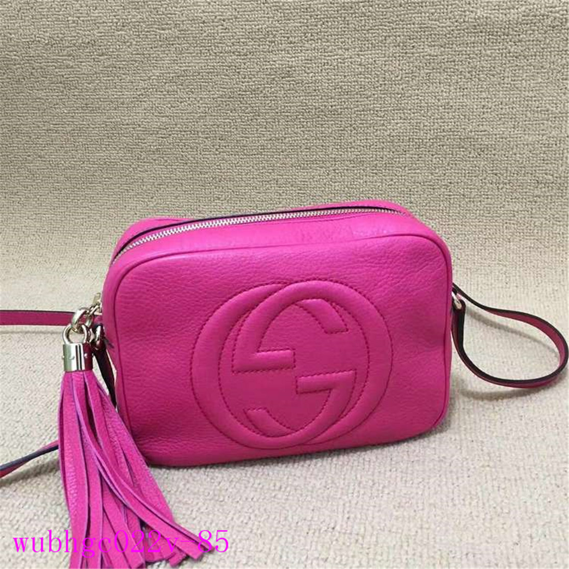 ++GUCCI Guchi Rose Pink SOHO Camera Slant Shoulder Pack++