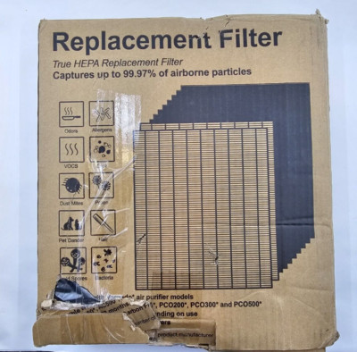 HQRP 2x True HEPA Filters & 4x Carbon Per-Filters for Vornado MD1-0022, MD1-0023