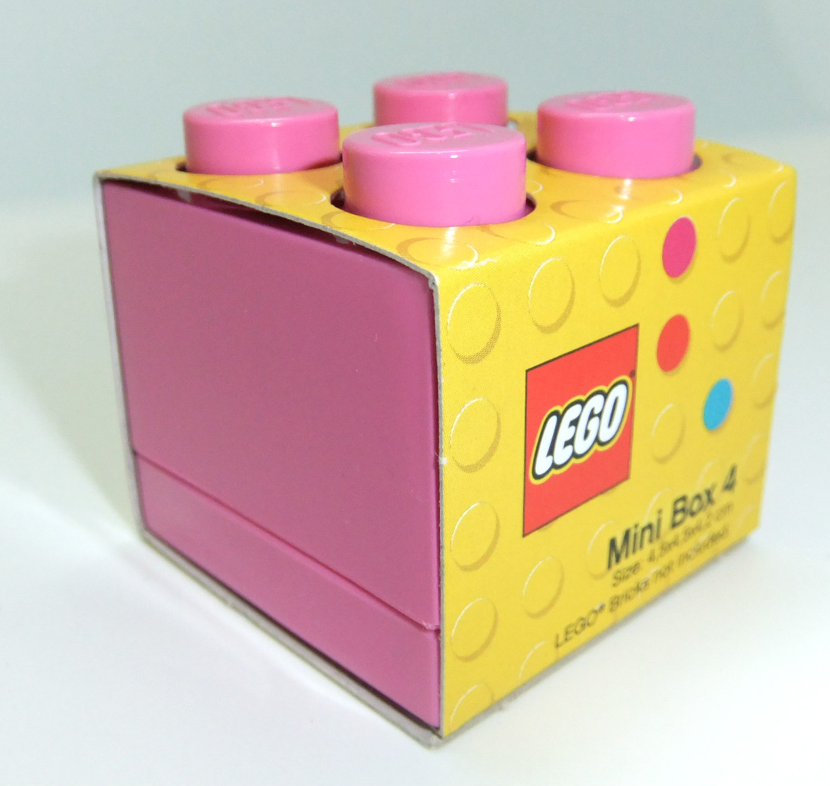 Mini Scatola 4 Per Piccolo Snacks 9 Colori Quadri