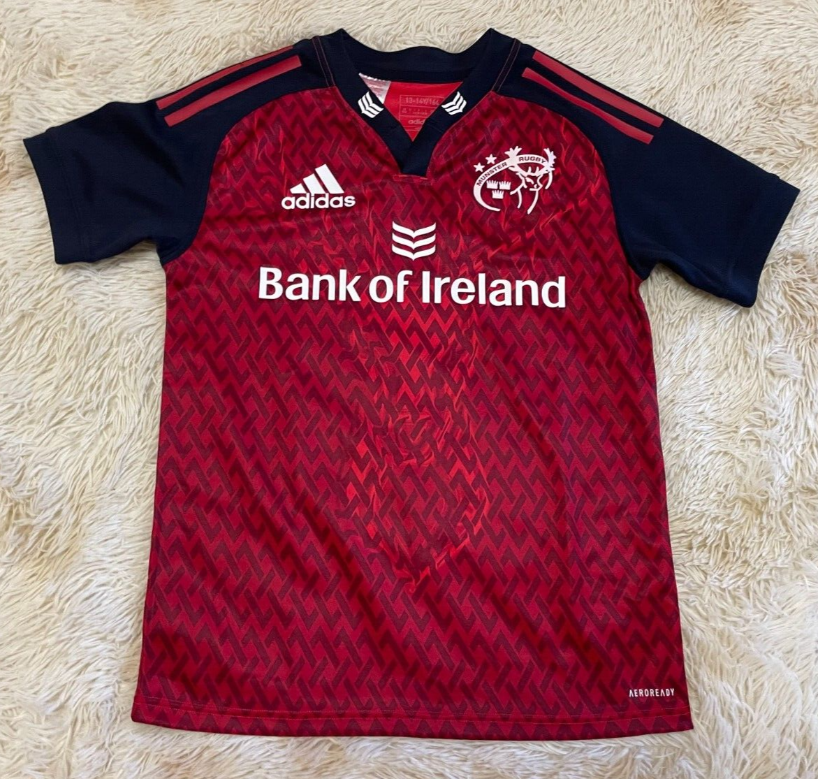 Adidas Munster Rugby Bank Of Ireland ユニ MUNSTER RUGBY CLUB Adidas Bank of Ireland Jersey, Men's Size