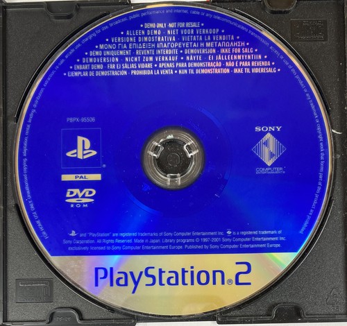 Sony PlayStation 2 Demo Disc (PBPX95506) PAL Playstation 2