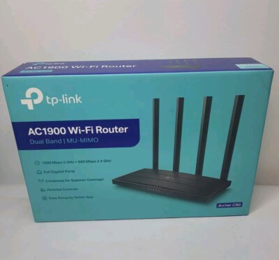TP-LINK AC1900 Archer C80 Wi-Fi Router Dual Band Mu-Mimo Open Box