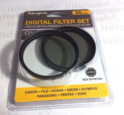 58mm Circular Polarizing + UV CPL CIR-PL Glass Lens Filter 58 mm Multi-Coated MC