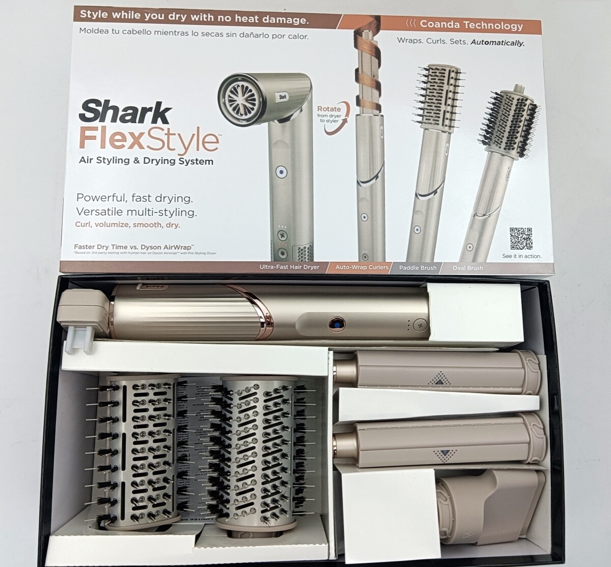 メーカー保証3年　shark FlexStyle 　HD434JPK Shark Shark FlexStyle マルチスタイリングドライヤー HD434J
