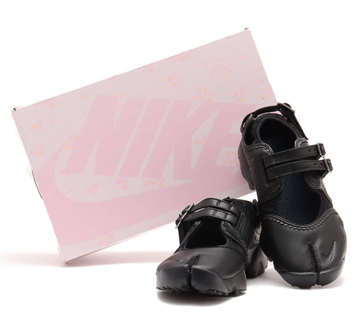 靴 NIKE AIR RIFT OG NIKE AIR RIFT BREATHE BLACK leather ダブルストラップ メリー