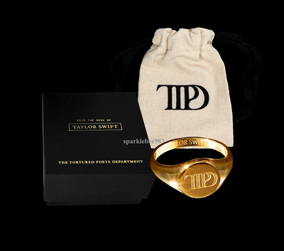 Taylor Swift The Tortured Poets Department Size 9 Gold Ring TTPD #2
