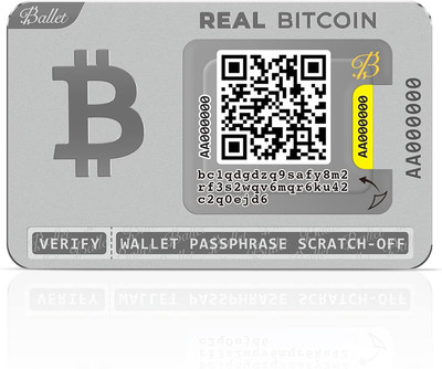 Real Bitcoin - the Easiest Crypto Cold Storage Card - Cryptocurrency Hardware Wa