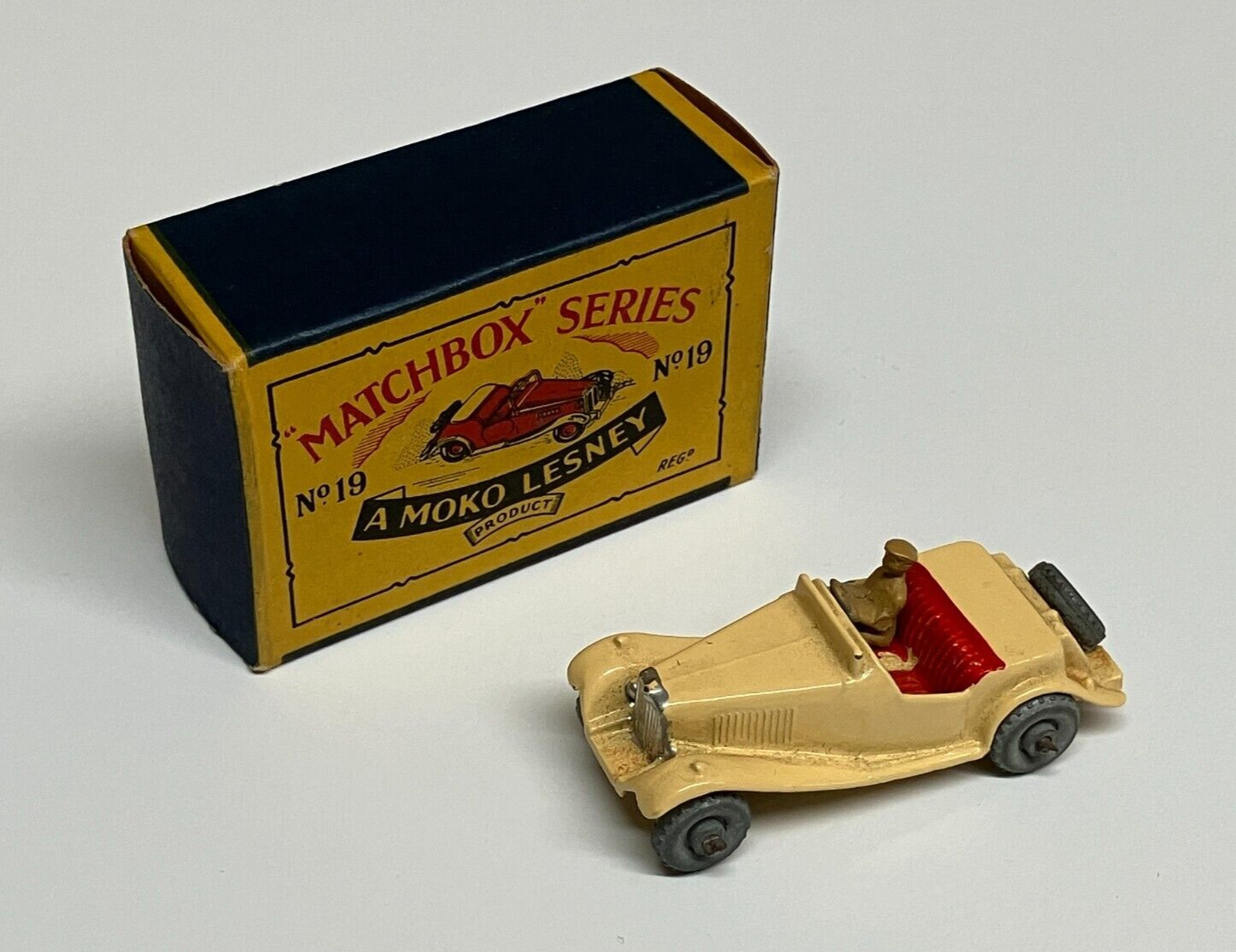 （1830）　MATCHBOX　No.19　MG A　スポーツカー 1830） MATCHBOX No.19 MG A スポーツカー