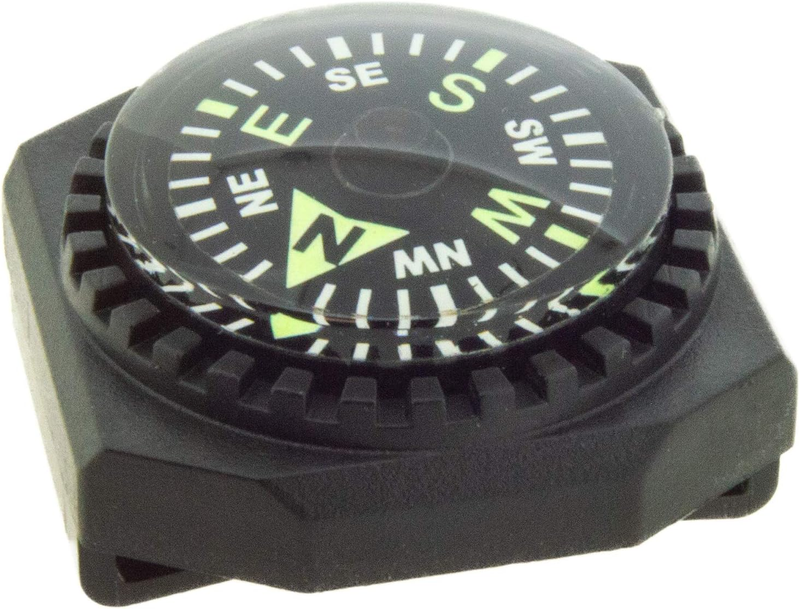Sun Company Slip-On Wrist Compass - Easy-To-Read Compass for Watch Band or Paracord Survival Bracelet