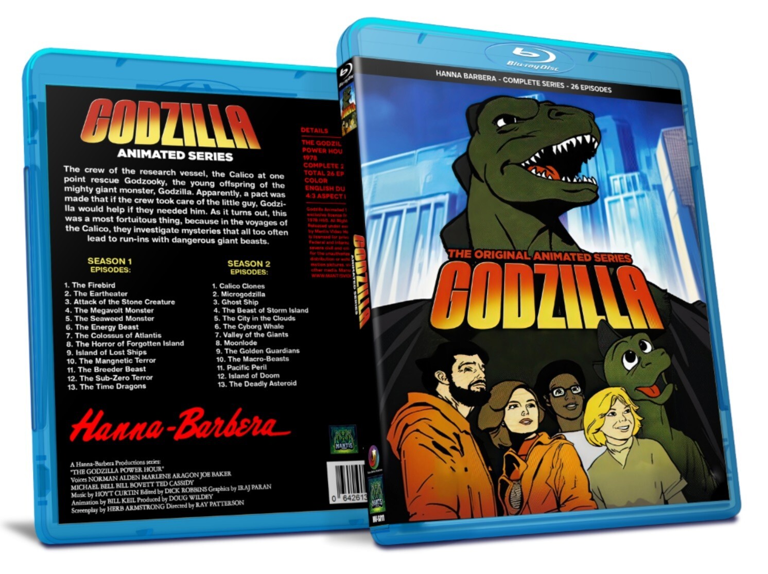 GODZILLA ANIMATED SERIES 1978 - COMPLETE SERIES - 2 SEASONS