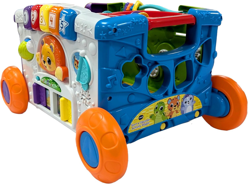 Toddler Activity Wagon Sort Discover Pull Along Learning Lights Animals VTech To