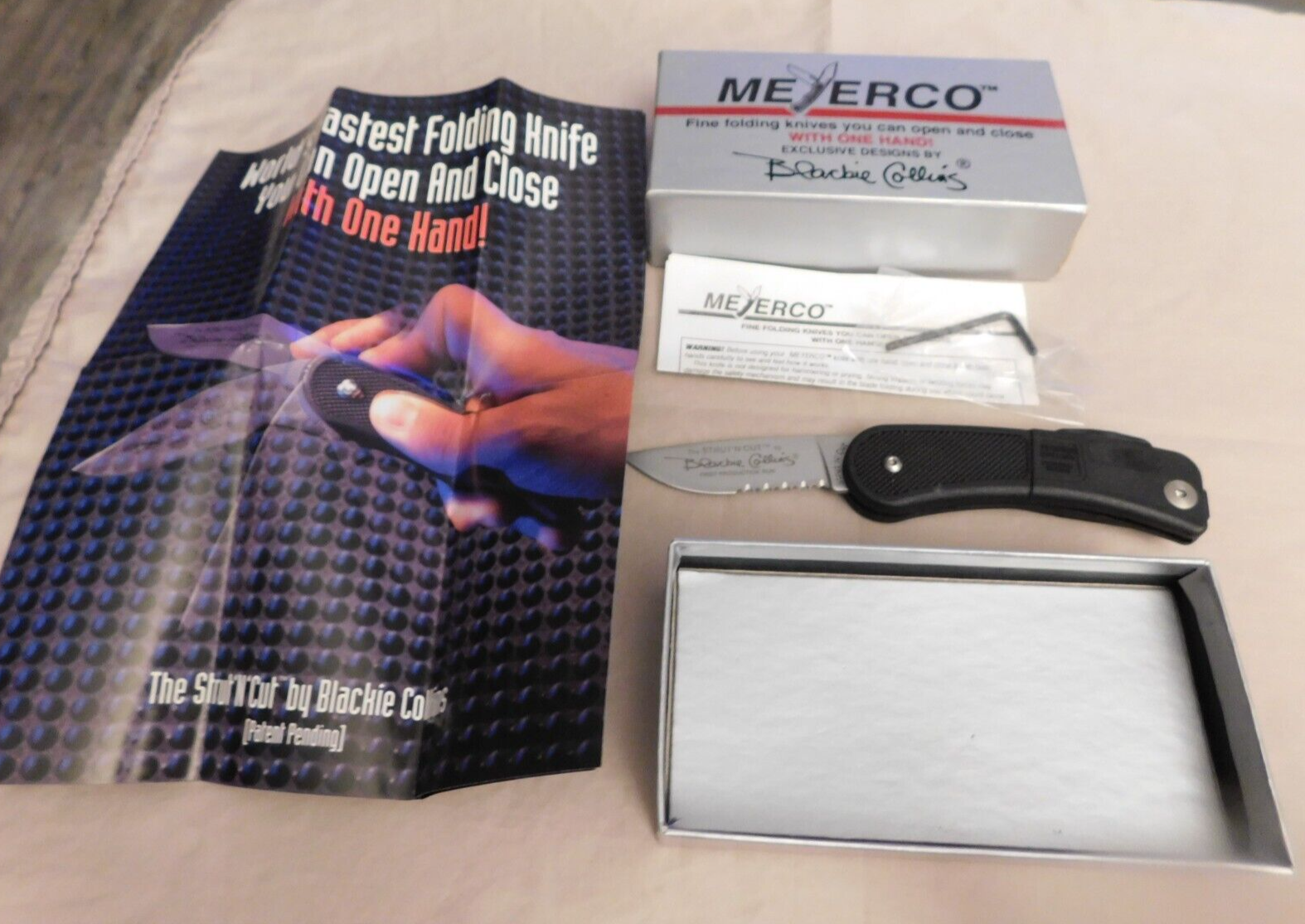 Blackie Collins Meyerco Strut'N'Cut Serrated Edge Knife, Model A