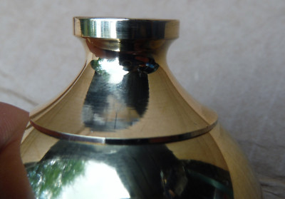 1 Brass ball 2" Finial Fits Antique Iron & Brass Beds 3/8" thread hard to find