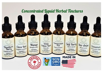 Apothecary Herb Tinctures - CHOOSE FROM 60+ Liquid Extract Herbal Supplements
