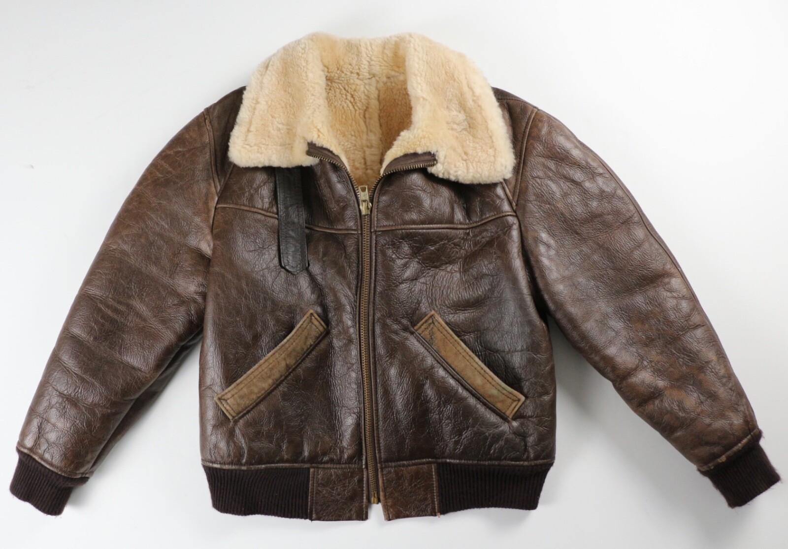 Купить Vintage Shearling Jacket Bomber 