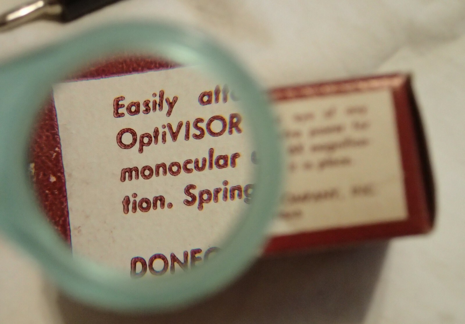 Donegan Optical Company -OptiLOUPE up to 6X for the OptiVisor NIB NOS