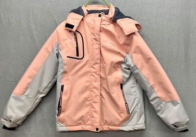 Wantdo Fleece lined hooded girls winter coat,size 10-12