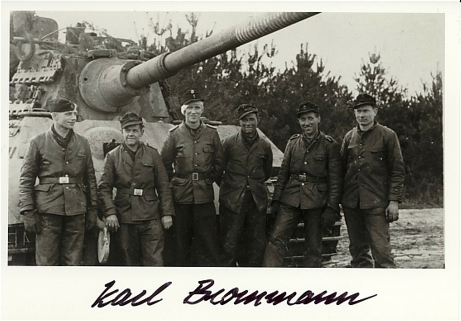Karl Brommann signed photo. 103 SS Heavy Panzer Btl. | eBay