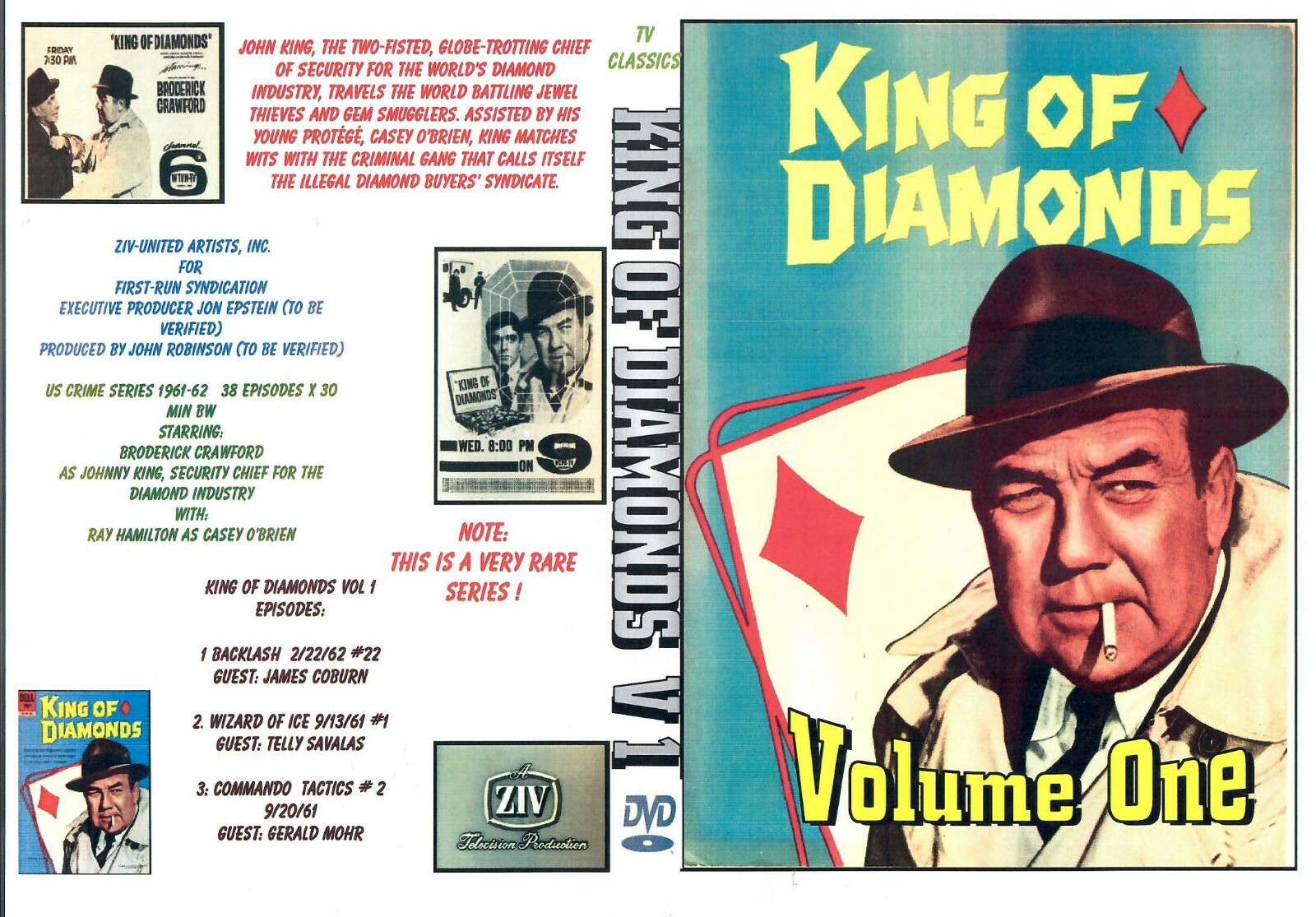 ✨️レアDVD✨️#Eagles: King of Diamonds DVD KING OF DIAMONDS TV SERIES VOL 1. 1961 ON DVD VERY RARE