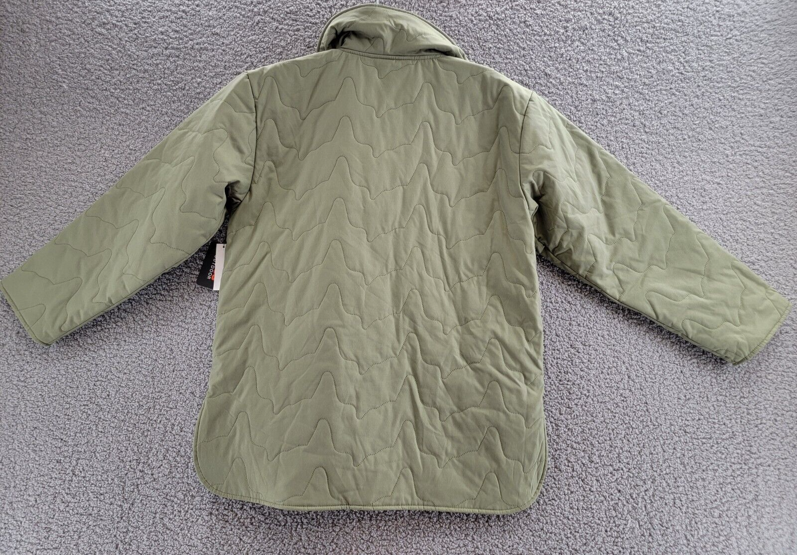 Bass Outdoor Quilted Long Sleeve Jacket Women XS Deep Lichen Green High collar - Picture 8 of 17