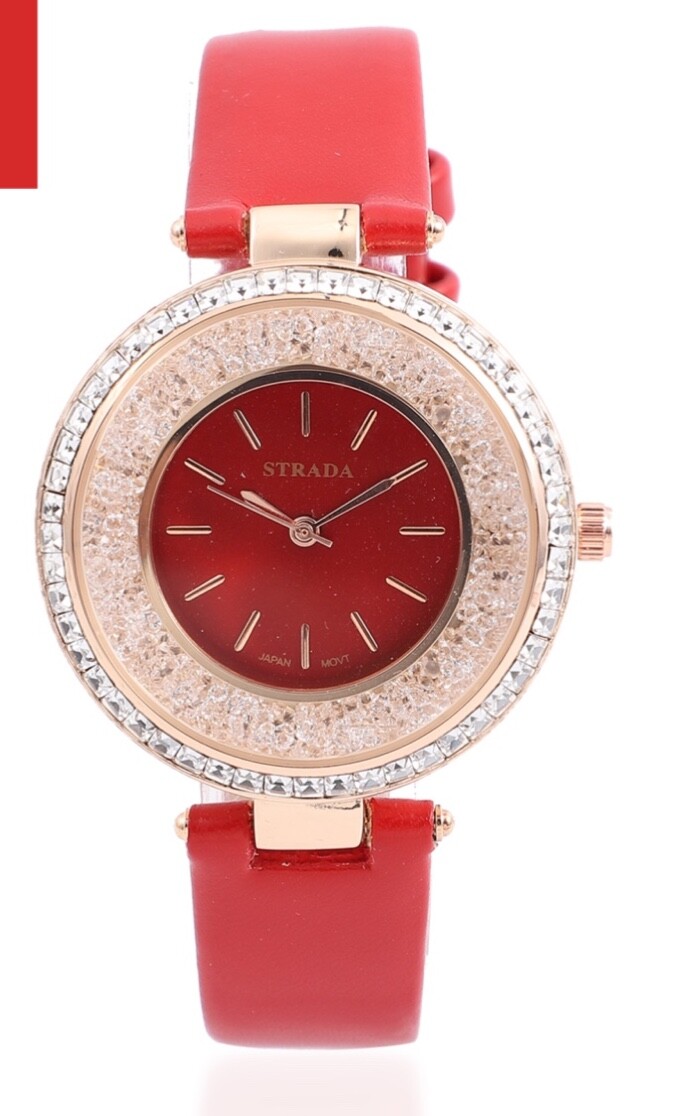 Strada watch with famous maker Austrian crystals  Jaoanese movement