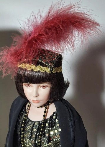 Large Boxed Alberon Clarissa Flapper Doll 659/2000 Ltd Ed. 21.5in Tall Stunning!