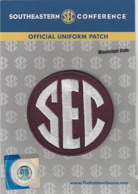 Mississippi State SEC Conference Jersey Patch Official NCAA Football Pkg Iron