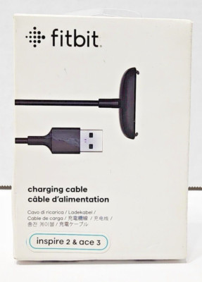 NEW Genuine Fitbit Inspire 2 & Ace 3 USB Charging Cable - Black (FB177RCC)