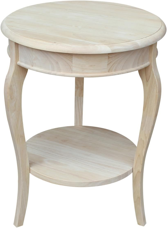 International Concepts Cambria round End Table, Unfinished