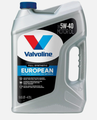 Valvoline European Vehicle Full Synthetic SAE 5W-40 Motor Oil 5 QT 5