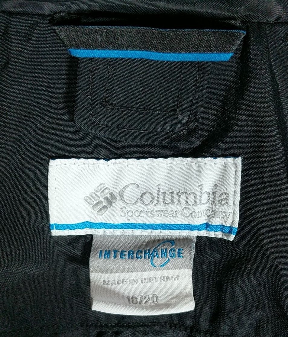 Columbia Interchange Jacket Boys Size 18 20 Red Black Soft Shell Zip Windbreaker