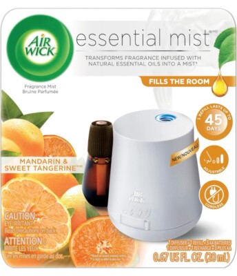 Air Wick Essential Mist - Essential Oil Diffuser - Mandarin & Sweet Tangerine