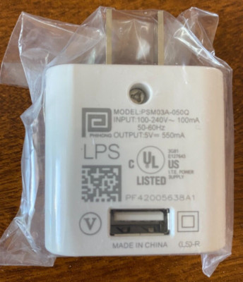 Charger Cable + Power Plug for OneTouch Verio IQ Blood Glucose Monitoring Meter