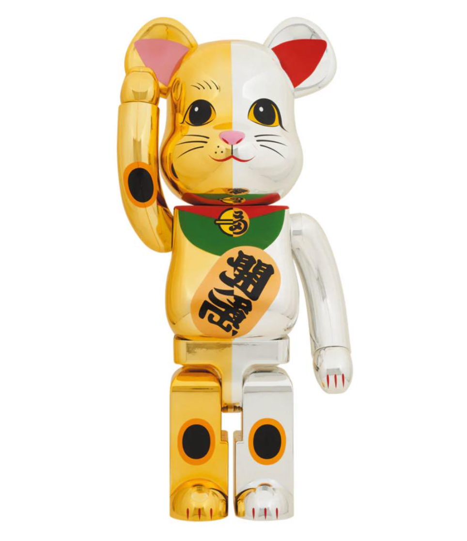 BE@RBRICK Lucky Cat MANEKI NEKO Gold × Silver 1000% MEDICOM BE@RBRICK Lucky Cat MANEKI NEKO Gold × Silver 1000% MEDICOM